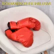 Boxgolyókészlet, ökölvívó edzőkészlet, 136-154 cm között állítható magasságú, 1 pár kesztyűvel, profik és kezdők számára alkalmas