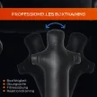 Álló boxzsák 180 cm-es felnőtt szabadon álló boxzsák boxbábu boxoszlop humanoid kialakítású nagy teherbírású boxzsák nehéz boxzsák állvány profiknak és kezdőknek fekete