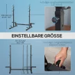  Hantelständer Multi-Funktions Langhantelablage Hantelablage höhenverstellbar Langhantel Krafttraining bis 150 kg belastbar Barbell Rack Stahl Schwarz