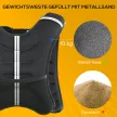 Súlymellény 10 kg-os futómellény nőknek és férfiaknak izomépítéshez, erőnléti edzéshez, futáshoz, fitneszhez, cross-traininghez