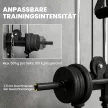  Kraftstation höhenverstellbar 25-165 cm mit Dual-Pulley-Systemen Adaptern 62 x 60 x 200 cm Schwarz