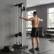  Kraftstation höhenverstellbar 25-165 cm mit Dual-Pulley-Systemen Adaptern 62 x 60 x 200 cm Schwarz