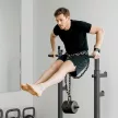 Súlyzóállvány, magasságban és szélességben állítható, acél súlyzótároló biztonsági zárakkal, teherbírás akár 150 kg