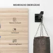 Boxzsák tartó, fali tartó, 9 konzol, acél, 100 kg-ig, fekete