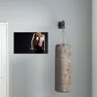 Boxzsák tartó, fali tartó, 9 konzol, acél, 100 kg-ig, fekete