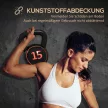 Kettlebell Set, 3 Kugelhanteln 2,2kg/4,5kg/6,8kg, Kunststoffhülle, Schwarz