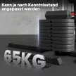 Többcélú edzőállomás 65 kg-os súlyzósorral, állítható, otthoni edzéshez, acél, műbőr