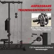 Otthoni erőkeret, evezőgép, súlyok nélkül, otthoni fitneszfelszerelés, acél, műbőr, fekete