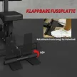 Otthoni erőkeret, evezőgép, súlyok nélkül, otthoni fitneszfelszerelés, acél, műbőr, fekete