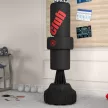 Szabadon álló boxzsák, állítható ütőfelülettel, 50 kg-ig tölthető talppal, 57 x 57 x 175 cm, fekete