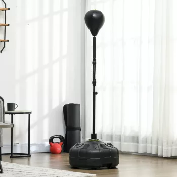   Boxlabda, boxállvány, állítható magasságú 145-180 cm, tölthető talppal, fekete