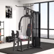  Heim-Fitnessstation mit 45 kg Gewichtsblöcken, Hochseilzug, Bruststation, Beinpresse für vielseitiges Training