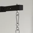 Boxzsák tartó, 5 fokozatban állítható hosszúságú, falra szerelhető, 60 kg-ig, acél, fekete