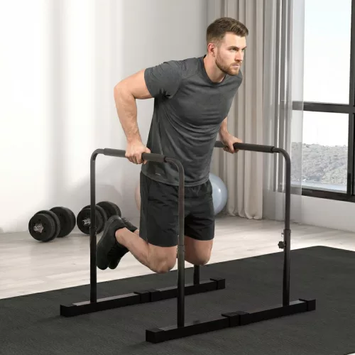 Merülőpad, állítható magasságú 80-105 cm, könnyű, csúszásmentes, 120 kg-ig, acél, fekete