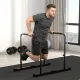 Merülőpad, állítható magasságú 80-105 cm, könnyű, csúszásmentes, 120 kg-ig, acél, fekete