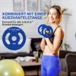 2 x 5 kg-os súlytárcsák praktikus fogantyúkkal, súlykészlet otthoni edzőterembe, fitnesz stúdióba, erőnléti edzéshez, kék