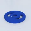 2 x 5 kg-os súlytárcsák praktikus fogantyúkkal, súlykészlet otthoni edzőterembe, fitnesz stúdióba, erőnléti edzéshez, kék