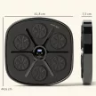 Zenélő boxgép, ritmikus boxeszköz, 9 üzemmód, Bluetooth, LED lámpák, boxkesztyűvel, fekete