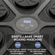 Zenélő boxgép, ritmikus boxeszköz, 9 üzemmód, Bluetooth, LED lámpák, boxkesztyűvel, fekete