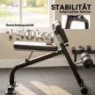 Edzőpad, súlyzópad, fitneszpad, acélváz, fekete