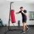 Boxzsák állvány 185-231 cm magasságban állítható Szabadon álló boxzsák tartó boxzsák háromszög alakú talppal Súlytartó