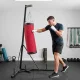 Boxzsák állvány 185-231 cm magasságban állítható Szabadon álló boxzsák tartó boxzsák háromszög alakú talppal Súlytartó