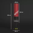 135 cm-es szabadon álló bokszzsák, 10 tapadókoronggal és lengéscsillapítóval felnőtteknek és tinédzsereknek