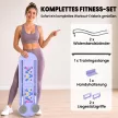 4 az 1-ben Pilates tábla szett ellenállás-szalagokkal, összecsukható, multifunkcionális Pilates felszerelés