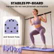4 az 1-ben Pilates tábla szett ellenállás-szalagokkal, összecsukható, multifunkcionális Pilates felszerelés
