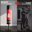 Szabadon álló bokszzsák 156 cm, 12 tapadókoronggal, ütéscsillapítással, felnőtteknek és tinédzsereknek