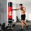Szabadon álló bokszzsák 156 cm, 12 tapadókoronggal, ütéscsillapítással, felnőtteknek és tinédzsereknek