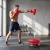 Boxzsák állvánnyal, 125-145 cm magasságban állítható boxkészlet, szabadon álló speedball kesztyűvel és pumpával