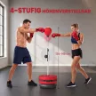 Boxzsák állvánnyal, 125-145 cm magasságban állítható boxkészlet, szabadon álló speedball kesztyűvel és pumpával