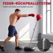 Boxzsák állvánnyal, 125-145 cm magasságban állítható boxkészlet, szabadon álló speedball kesztyűvel és pumpával