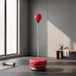 Boxzsák állvánnyal, 125-145 cm magasságban állítható boxkészlet, szabadon álló speedball kesztyűvel és pumpával