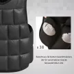 Súlyzómellény 10 kg-os állítható edzőmellény levehető súlyokkal, fekete