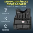 30 kg-os súlymellény, edzőmellény, 35 súlyzsákkal, állítható erőnléti edzőfitnesz, oxford, fém, fekete, 60 x 50 cm