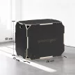 3 az 1-ben Plyo Box, Ugródoboz Fogantyúnyílásokkal, Otthoni Fitneszhez és Kültéri Edzésekhez, 3 Ugrómagasság, Fa, Fekete