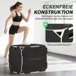3 az 1-ben Plyo Box, Ugródoboz Fogantyúnyílásokkal, Otthoni Fitneszhez és Kültéri Edzésekhez, 3 Ugrómagasság, Fa, Fekete