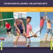 Tollaslabda háló, állítható magasságú 107-155 cm, tollaslabdához, teniszhez, pickleballhoz, röplabdához, táskával együtt.