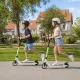 Elektromos roller, elektromos roller, 6 km hatótávolság, 6 éves kortól, acélváz, fekete-fehér, 76 x 53 x 95 cm