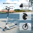 Elektromos roller, elektromos roller, 6 km hatótávolság, 6 éves kortól, acélváz, fekete-fehér, 76 x 53 x 95 cm