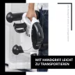 Mini szobakerékpár, pedálos edző LED kijelzővel, 5 modell, kar- és lábedző, fitneszeszköz időseknek, otthonra, irodába, 40 x 39 x 29 cm, fehér