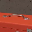 Szerszámosláda 3 fiókkal, 1 rekesszel, masszív acél zárakkal, 45 x 24 x 27 cm, piros