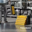 Üres szerszámosláda, 49,7 x 25,3 x 40,7 cm, 4 fiókos szerszámosláda, miniláda, acél, sárga
