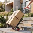  2-in-1 Plattformwagen Sackkarre Klappbar Transportwagen mit Lenkrollen, Griff, Stahl bis 120 kg