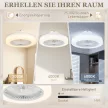  Deckenventilator mit LED-Lampe, 6 Geschwindigkeiten, Fernbedienung, Weiß