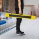 2 darabos fűrészbakkészlet, munkabakok, összecsukható, csúszásmentes, acél, sárga/fekete, 100 x 49 x 62-90 cm, teherbírás 100 kg