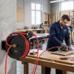 Falra szerelhető kerti tömlődob, automatikus visszahúzással, 20 bar víznyomással, 15+1 m víztömlő, fém