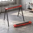 2 darabos munkabak, kézműves állványok, teherbírás akár 250 kg, fém, piros